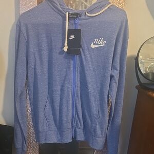 Nike Blue Zip-Up Hoodie